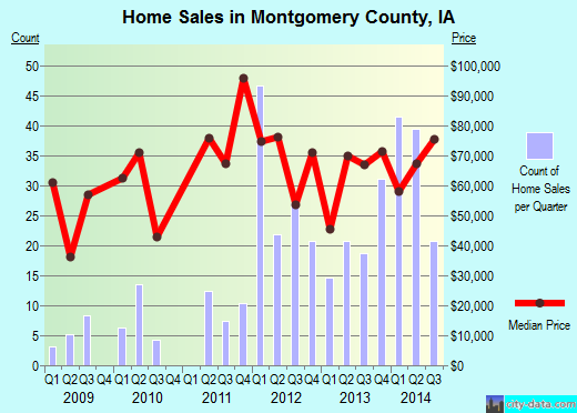 Montgomery County,TX real estate house value trend