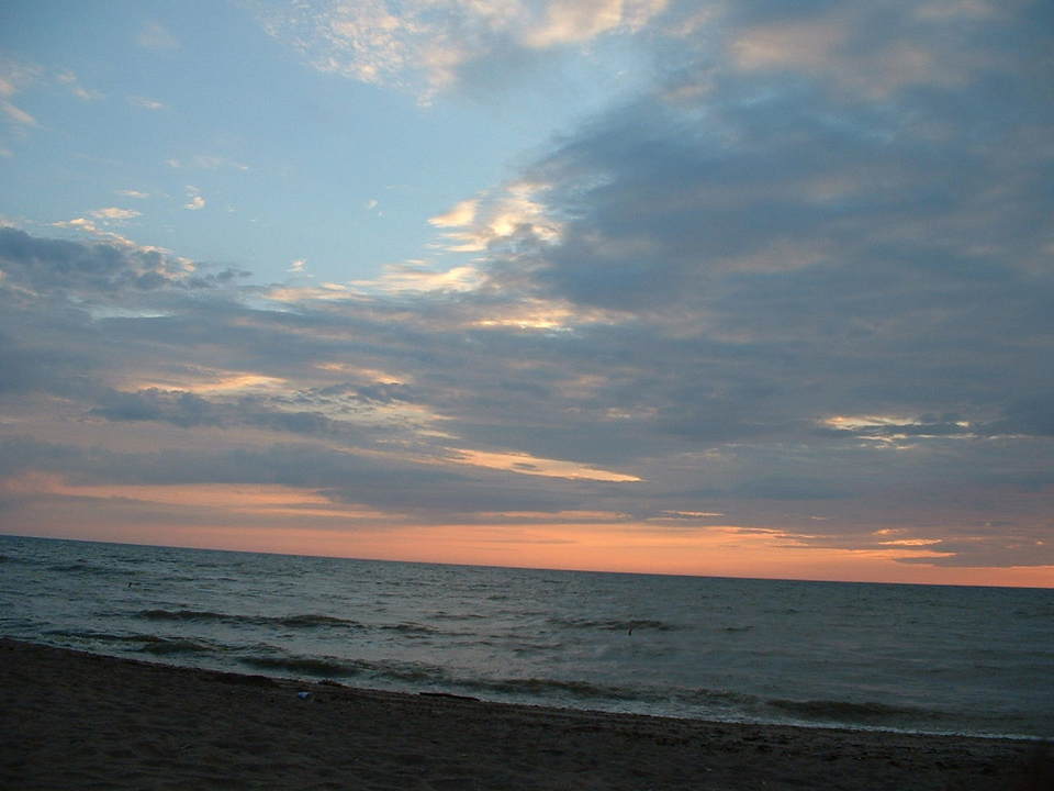 Erie, PA: Sunset from Beach #1 Presques Ile State Park