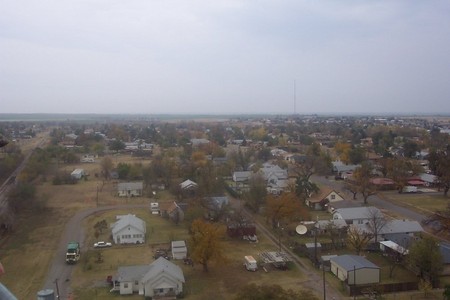 New Cordell, OK: Cordell, Oklahoma from on top of the Grain Elevator