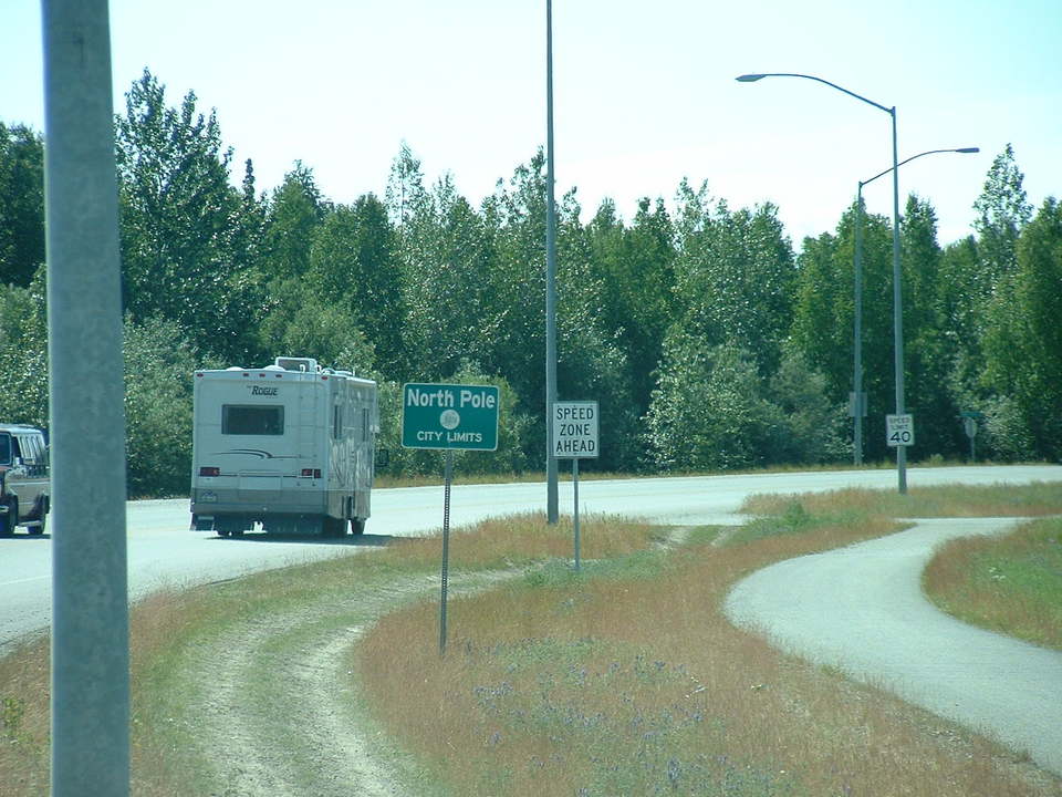 North Pole, AK: Entering North Pole, Alaska