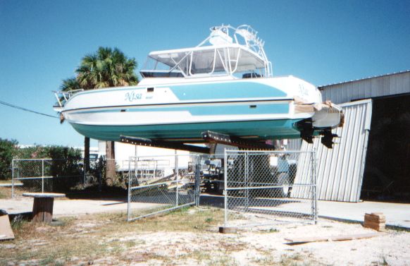 Cape Canaveral, FL: Privatley built boat being getting ready for launch - Port Canaveral