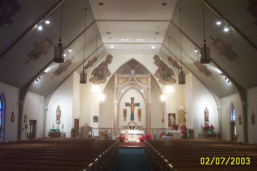 Kulpmont, PA: Interior of Holy Angels Roman Catholic Church