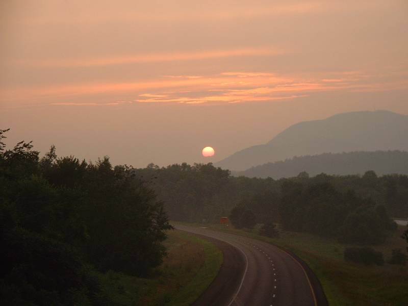West Rutland, VT Sunset over Route 4 West photo, picture, image (Vermont) at