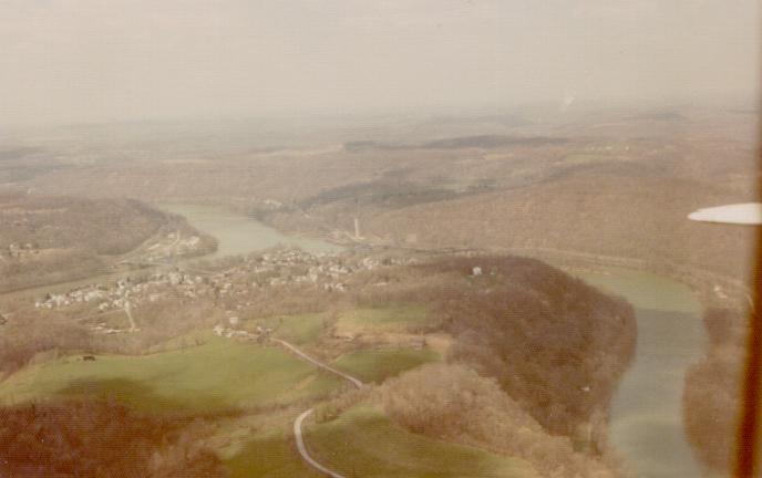 Point Marion, PA: Point Marion - Aerial View - April, 1978