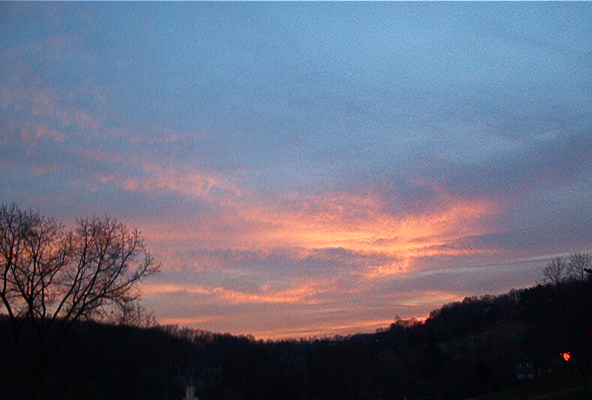 Church Hill, TN: Sunset view from Central Church Hill, TN