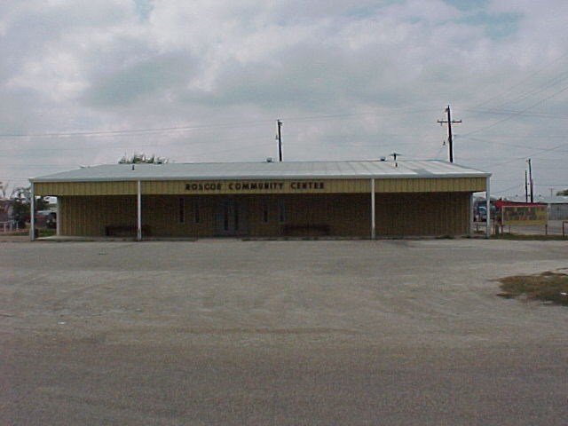 Roscoe, TX : The Community Center, another view.