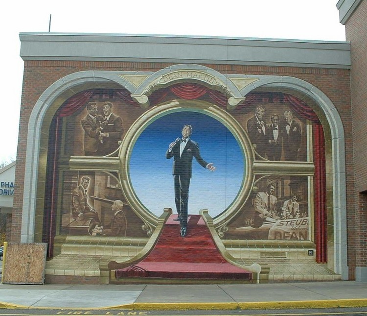 Steubenville, OH: Dear Martin's Mural - on Sunset Drive, Steubenville-The City of Murals