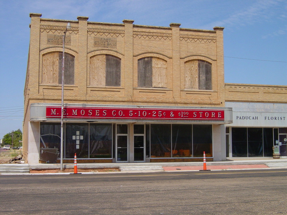 Paducah, TX: The original M.E.Moses five-and-dime was here in Paducah, TX.