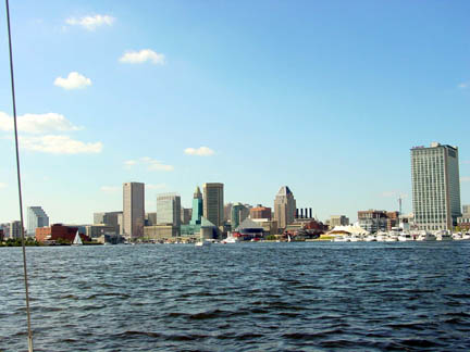 Baltimore, MD : Downtown From the Harbor