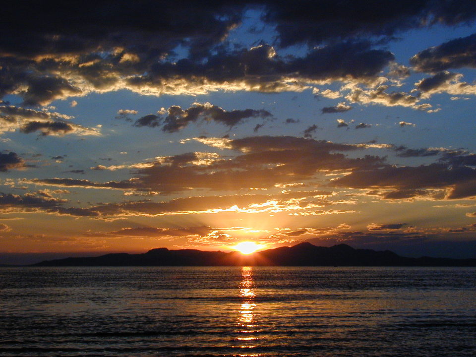 Magna, UT: Great Salt Lake, Magna Utah area at sunset