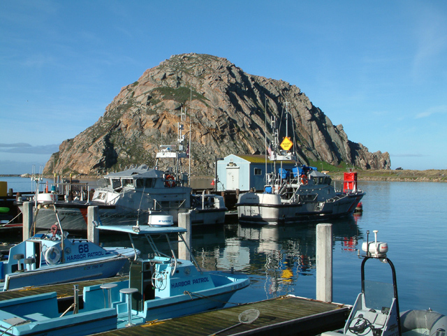 Morro Bay, CA : Morro Rock and Boats - Morro Bay, CA