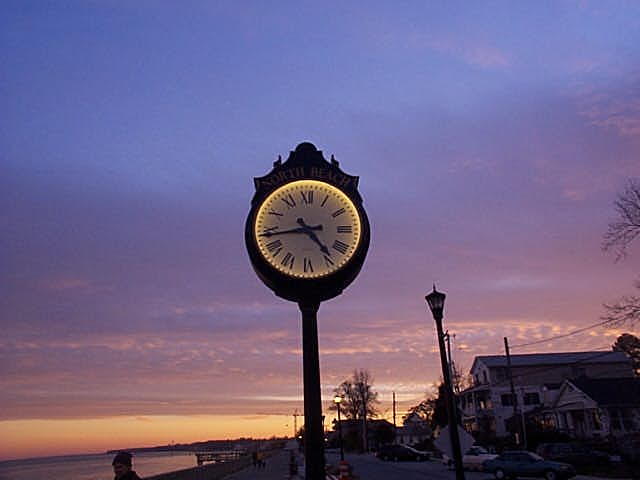 North Beach, MD: Boardwalk Clock North Beach