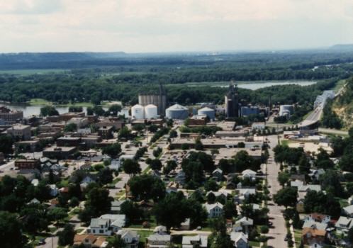 Red Wing, MN: East end of Red Wing taken from Memorial Park