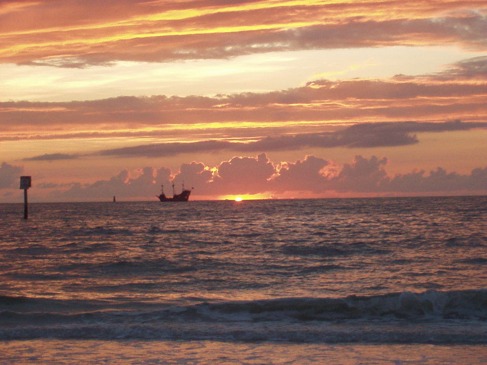 Hudson, FL: October 2003 Clearwater Beach Sunset