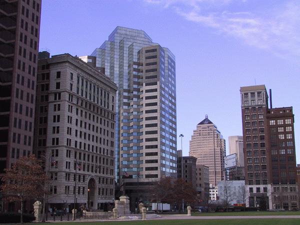 Columbus, OH: Downtown from Capital Building Square