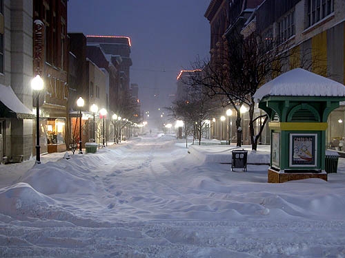 Cumberland, MD: Downtown Cumberland, MD Snowstorm '03