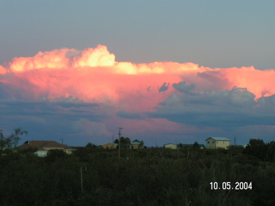 Elephant Butte, NM : Sunset  reflecting off clouds at Elephant Butte