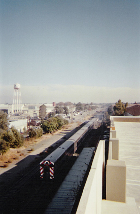 Sunnyvale, CA: On top of the parking structure at the Cal-train depot in Sunnyval, Ca