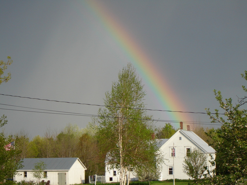 Denmark, ME: Rainbow on Berry Road Denmark maine