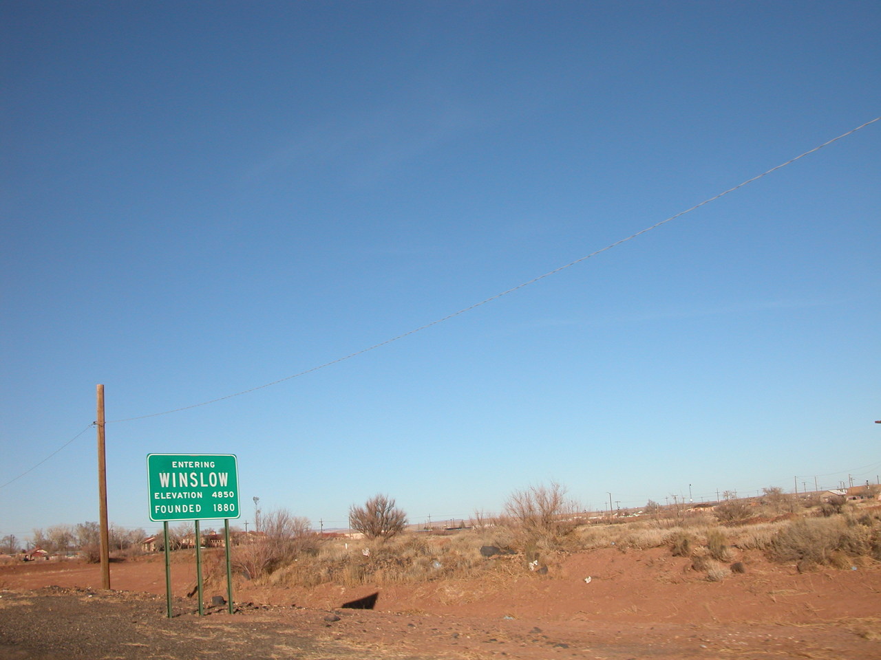 Winslow, AZ: entering winslow