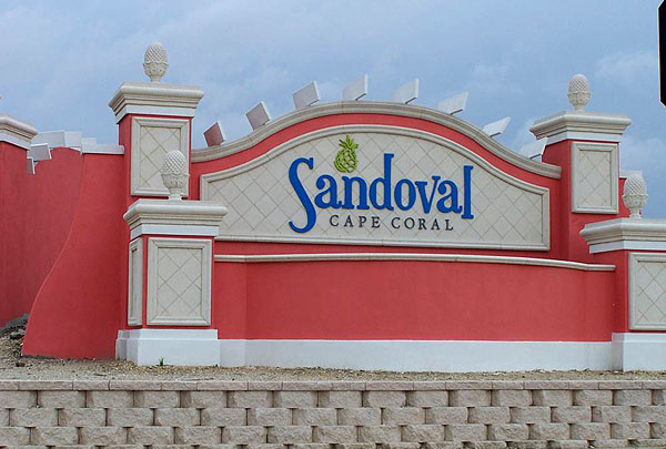 Cape Coral, FL : Colorful Florida Sign in Cape Coral