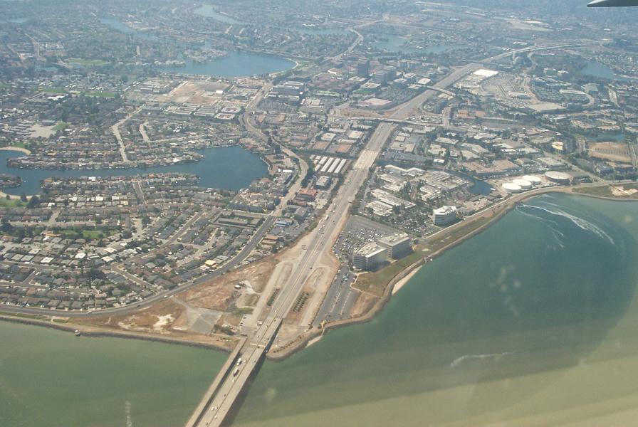 Foster City, CA: Entrance to Foster City from the East Bay San Mateo Bridge