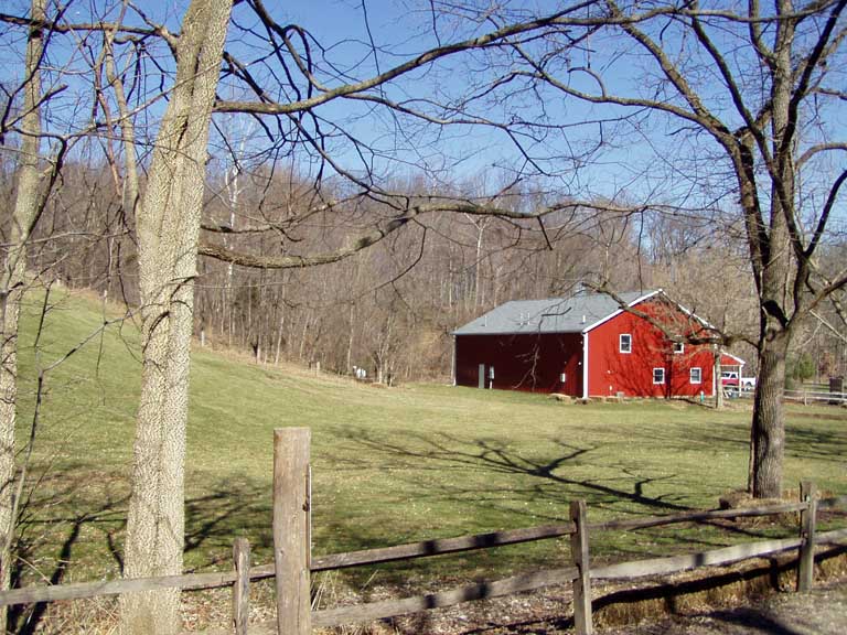 Avon, IN: Barns like this one are a characteristic feature of the area.