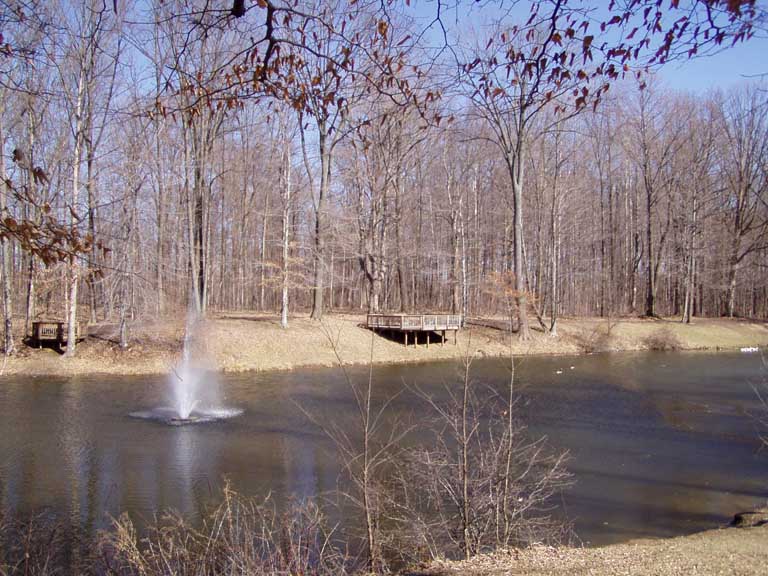 Avon, IN: The pond at Washington Township Park in Avon