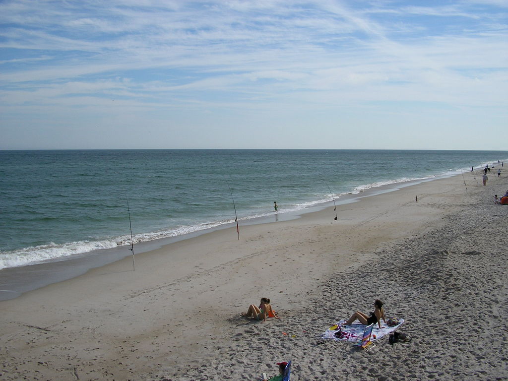Download this Cocoa Beach Fishing And Sand Castles New Year Day picture