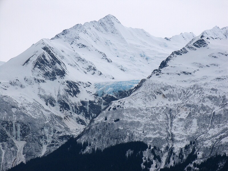 Haines, AK : Glacier viewable from Haines.