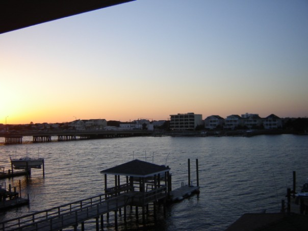 Wrightsville Beach, NC : sunset off my dock