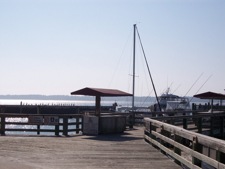 Hilton Head Island, SC The Pier at Harbour Town near sunset photo