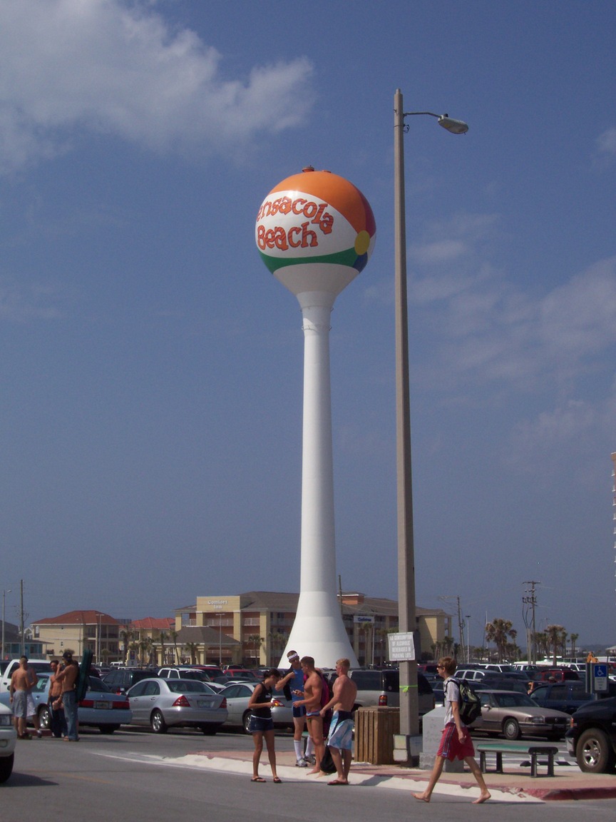 Pensacola, FL : Pensacola Beach water tower photo, picture, image