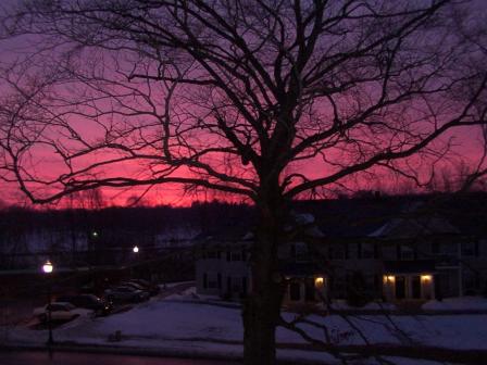 Lansing, MI: A beautiful sunset in Lansing, Michigan.
