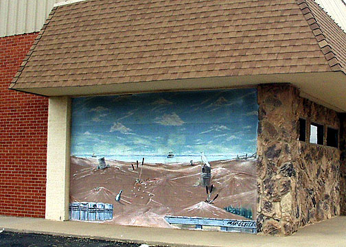 Andrews, TX: Mural on side of the Andrews County Newspaper Office