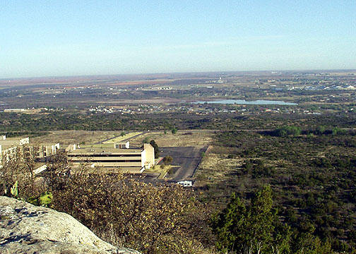 Big Spring, TX: Looking down from Big Spring State Park.