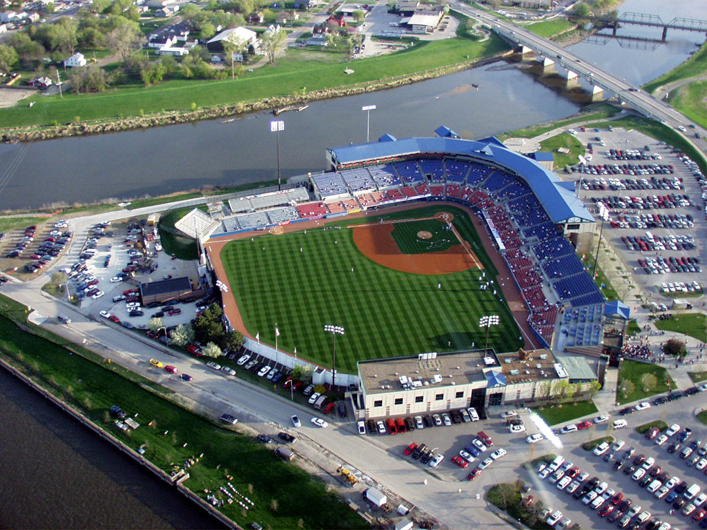 Des Moines, IA: Principal Park from above