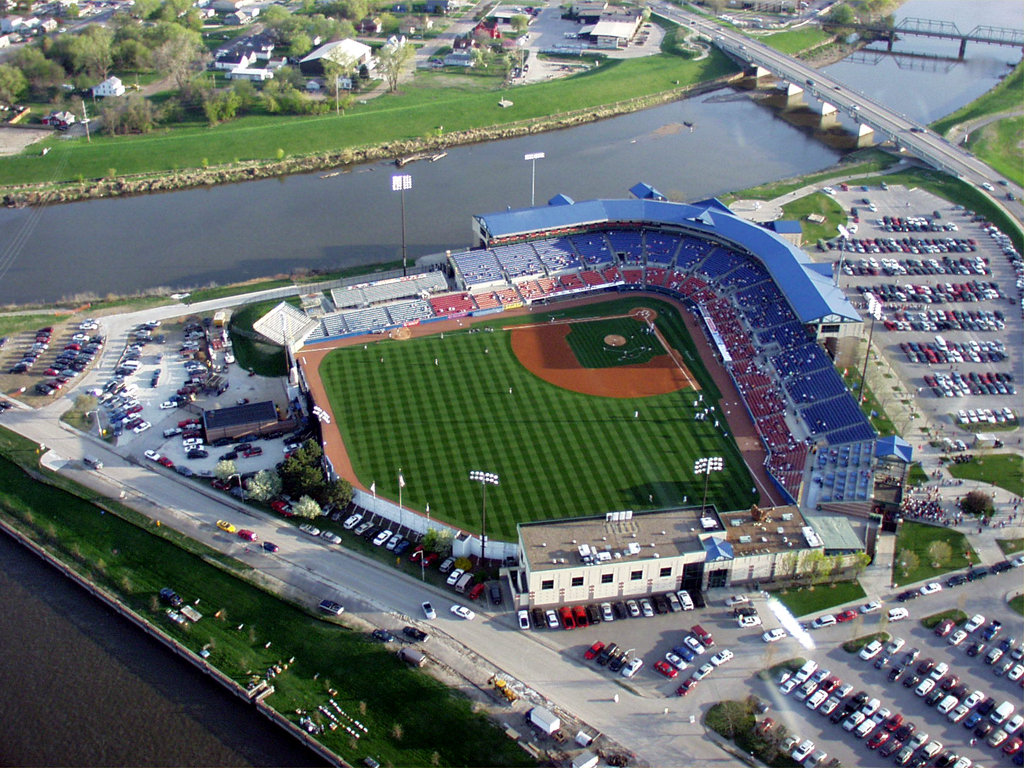 Des Moines, IA : Principal Park from above photo, picture, image (Iowa 