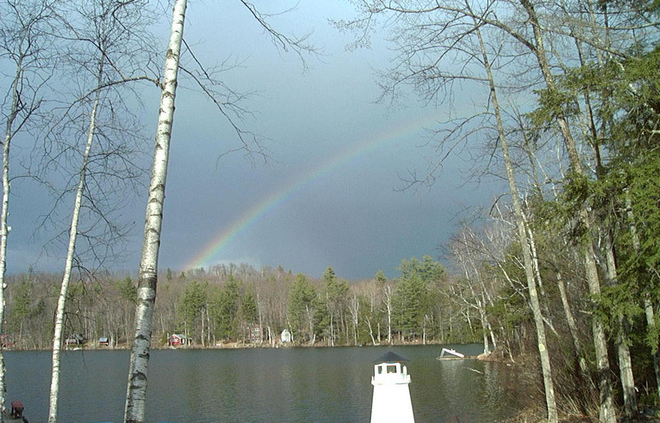 Chesterville, ME: Sand Pond The End Of The Rainbow