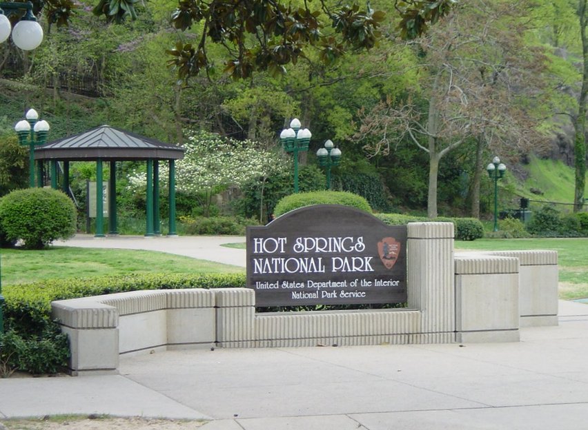 Hot Springs, AR: National Park Sign