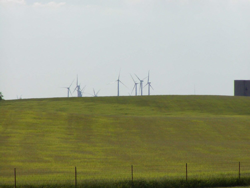Weatherford, OK: Part of the 100 Wind Turbines that surround Weatherford, OK