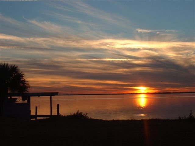 Cape Canaveral, FL : Sunset looking accross Banana River Lagoon