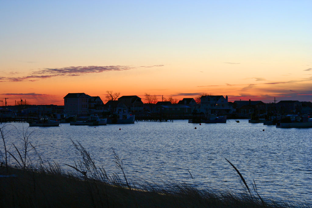 Seabrook, NH: A beautiful days ends with an equally beautiful sunset over Seabrook Beach
