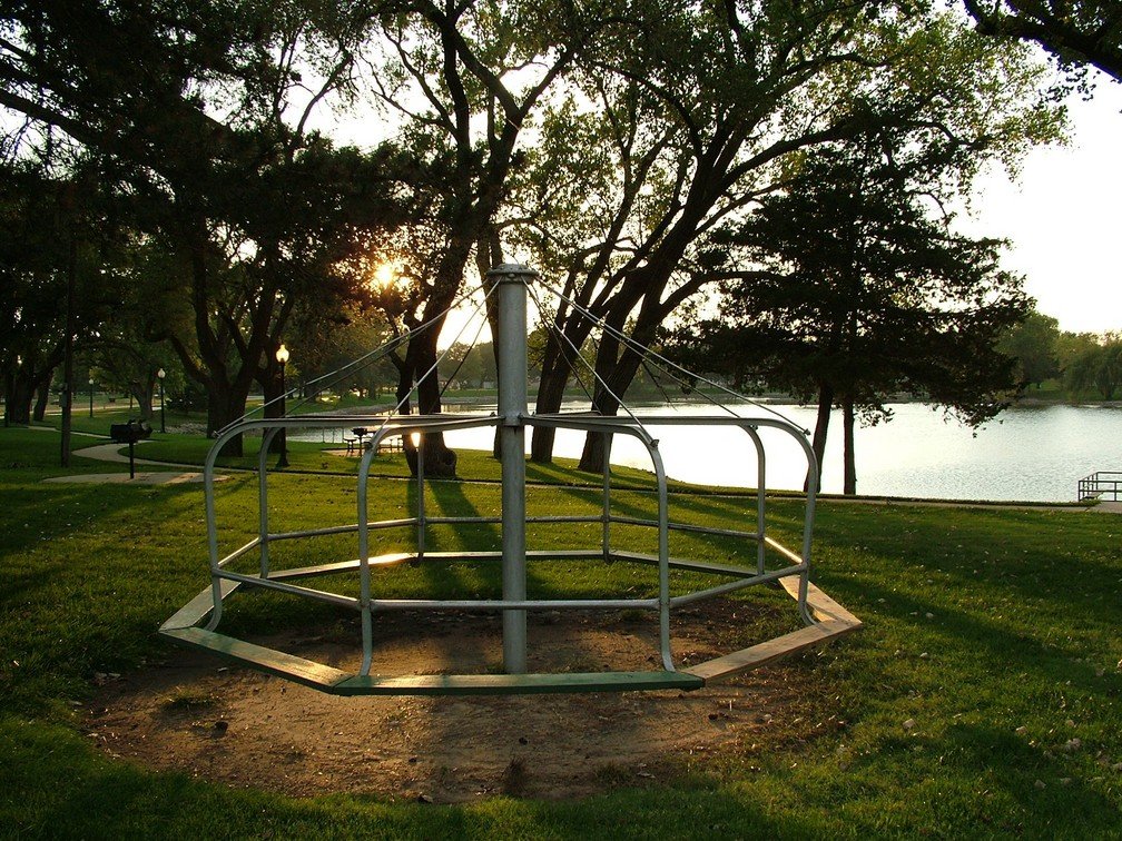 Sterling, KS: At one of Sterling Lake's Parks