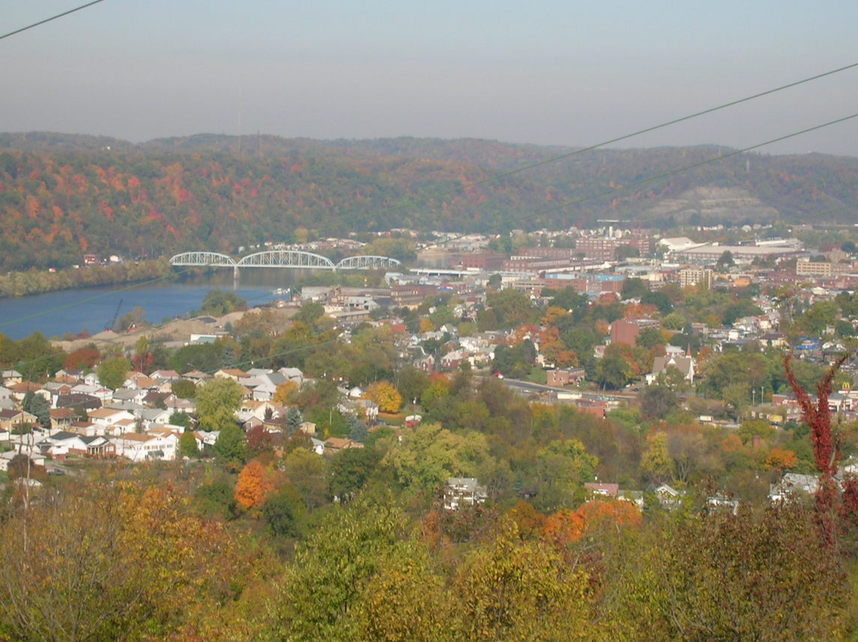New Kensington, PA: View of Downtown, and the Parnassus and Logans Ferry neighborhoods