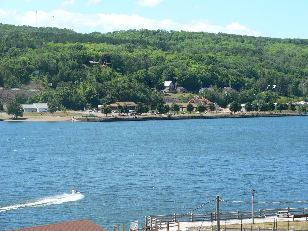 Houghton, MI: View from Hancock, MI across canal to Houghton