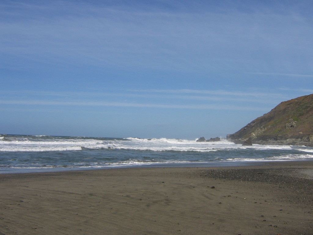 Pacifica, CA : Linda Mar the day after the storm.