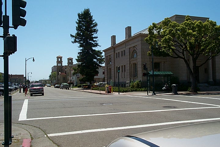 Alameda, CA: One of Alameda Library on Oak Street,