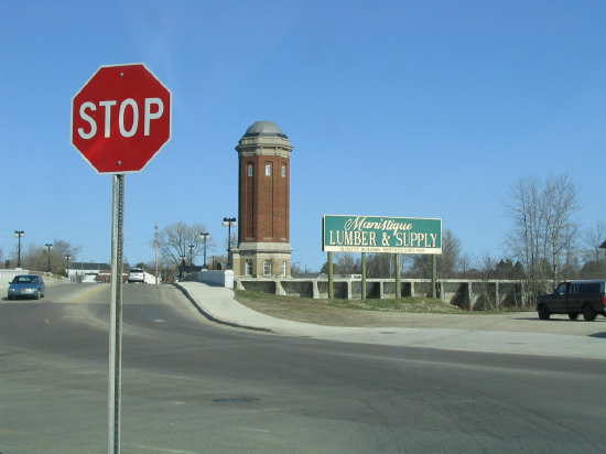 Manistique, MI : Water Tower near downtown