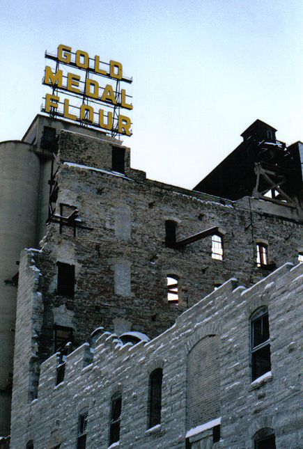 Minneapolis, MN: The ruins of the old Gold Medal Flour Mill, Minneapolis, MN